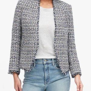 Tweed Blazer Blue w/Metallic Jacket Size 4